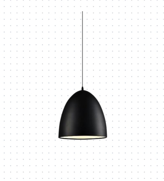 Elegante Luminaria Colgante Negro Mate