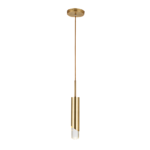 Lámpara Colgante Metal Dorado Elegante