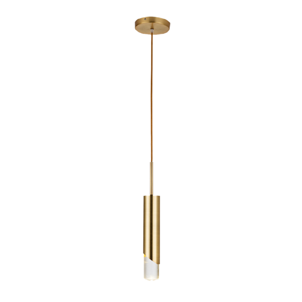 Lámpara Colgante Metal Dorado Elegante