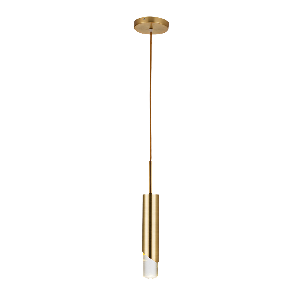 Lámpara Colgante Metal Dorado Elegante