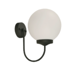 Lámpara de pared negra 40W E27