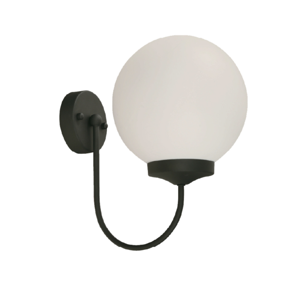 Lámpara de pared negra 40W E27