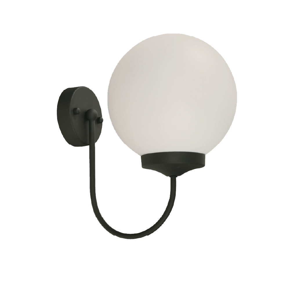 Lámpara de pared negra 40W E27