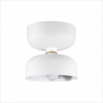 Luminaria Colgante Blanco Mate Moderna