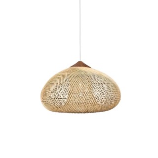 Luminaria Colgante Rattan Natural Elegante