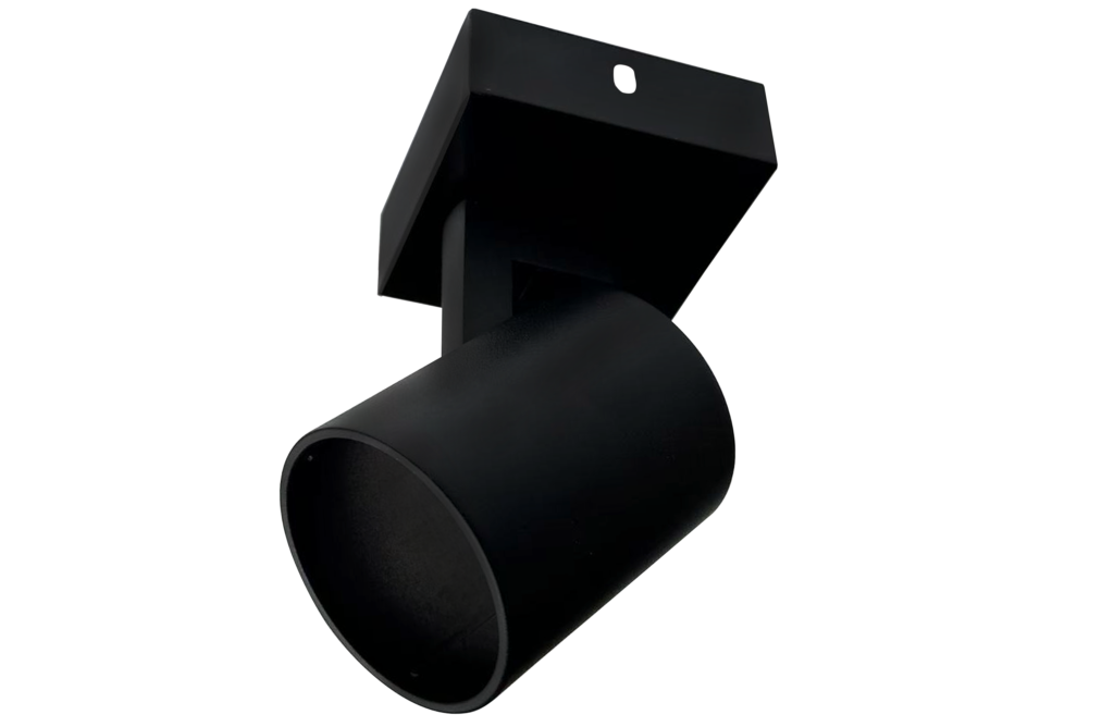 Spot Dirigible Negro GU10 Compacto