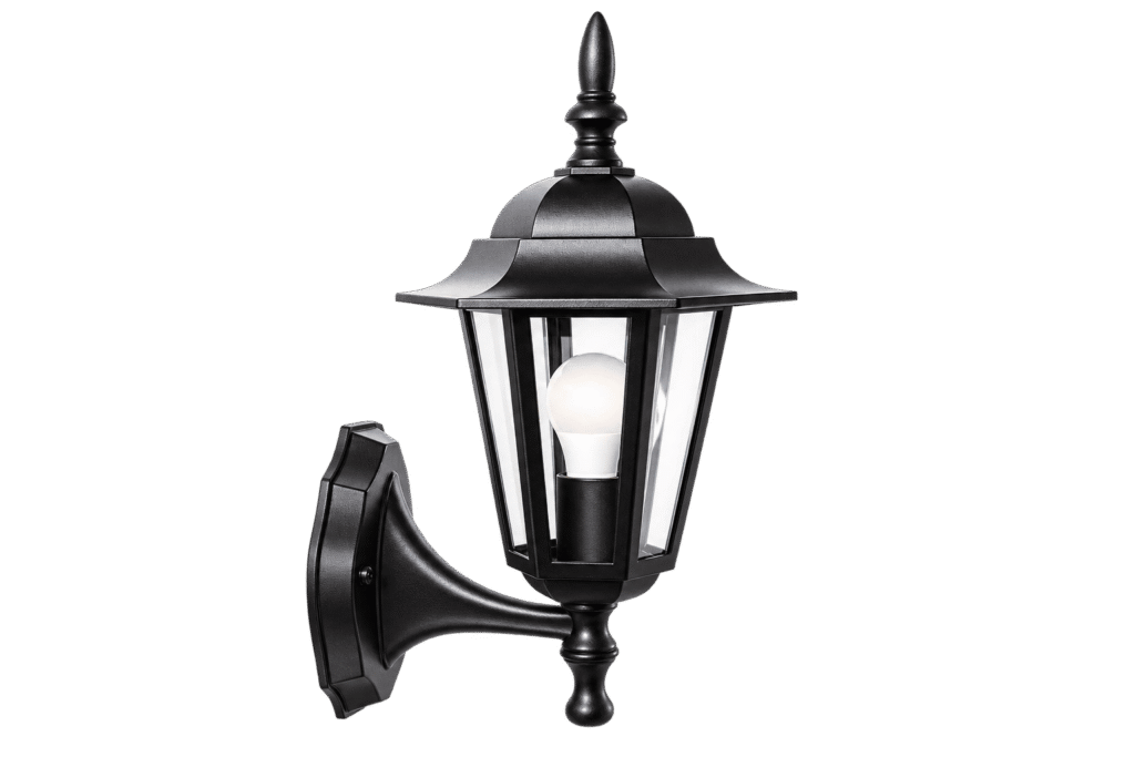 Aplique Pared Exterior Negro E27
