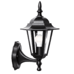 Aplique Pared Exterior Negro E27