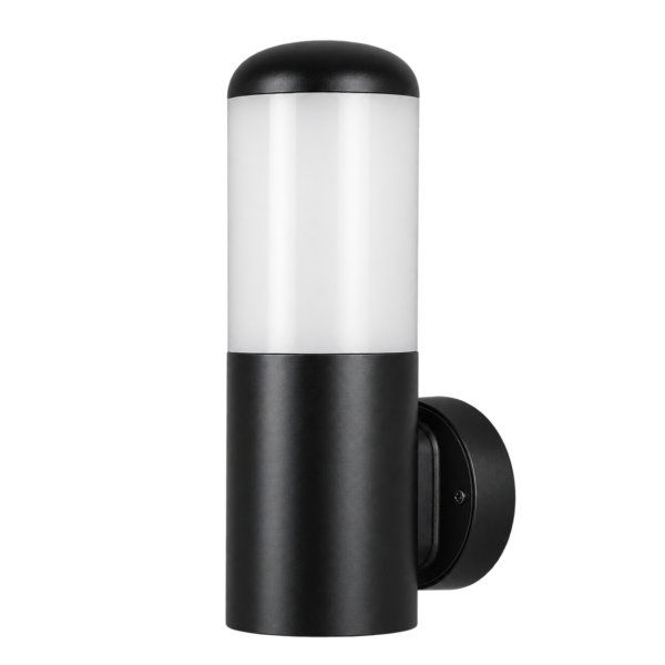 Aplique de pared negro IP44 E27
