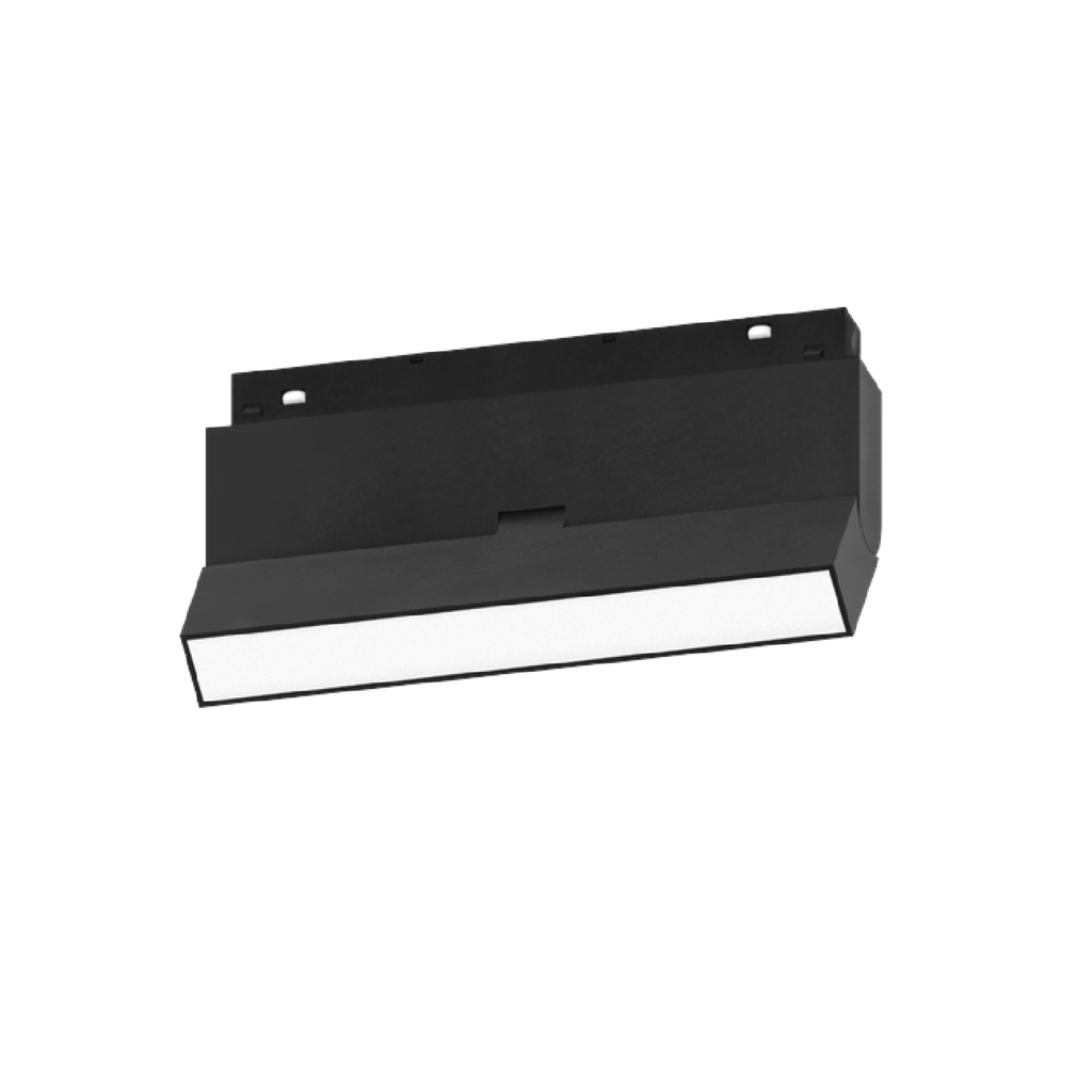 Dirigible Magnetic Negro Luz Cálida 12W