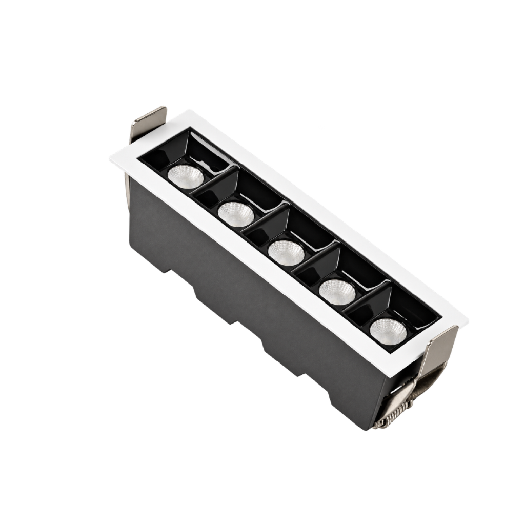 Empotrable de techo negro blanco 10W