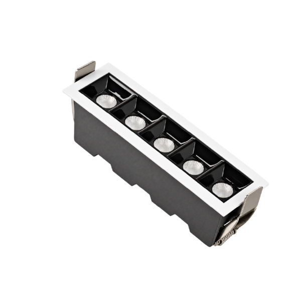 Empotrable de techo negro blanco 10W