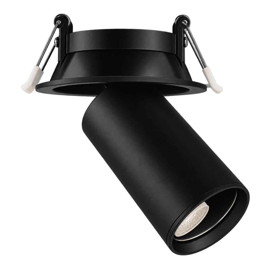 Spot Dirigible Empotrable Negro GU10