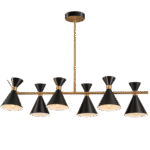 Luminaria Colgante Negro Brillante Elegante