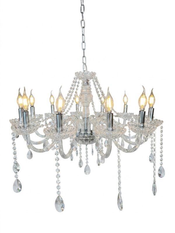 Luminaria Colgante Cristal Elegante 12L