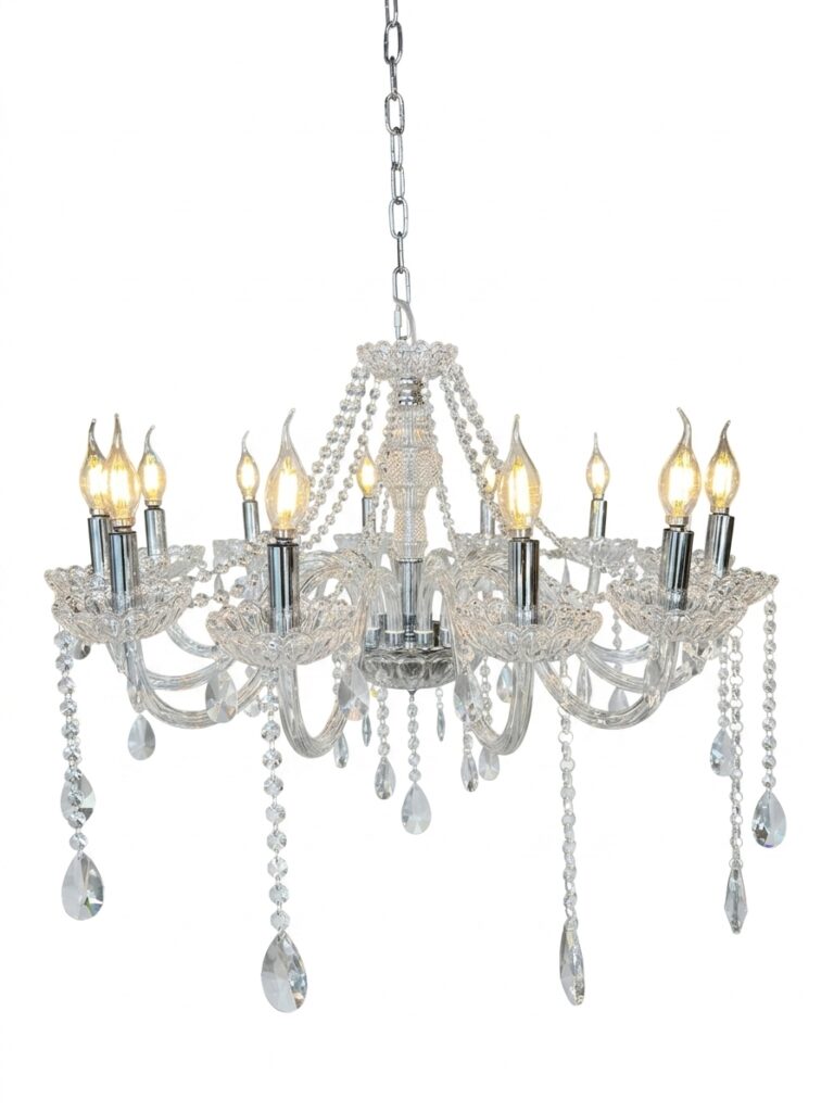 Luminaria Colgante Cristal Elegante 12L