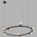 Luminaria Colgante Negro Mate Elegante