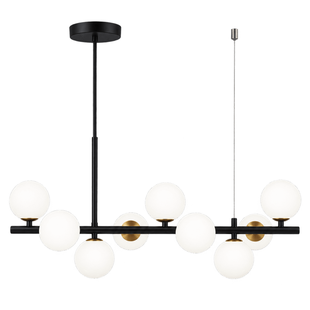 Luminaria Colgante Negro Mate Elegante