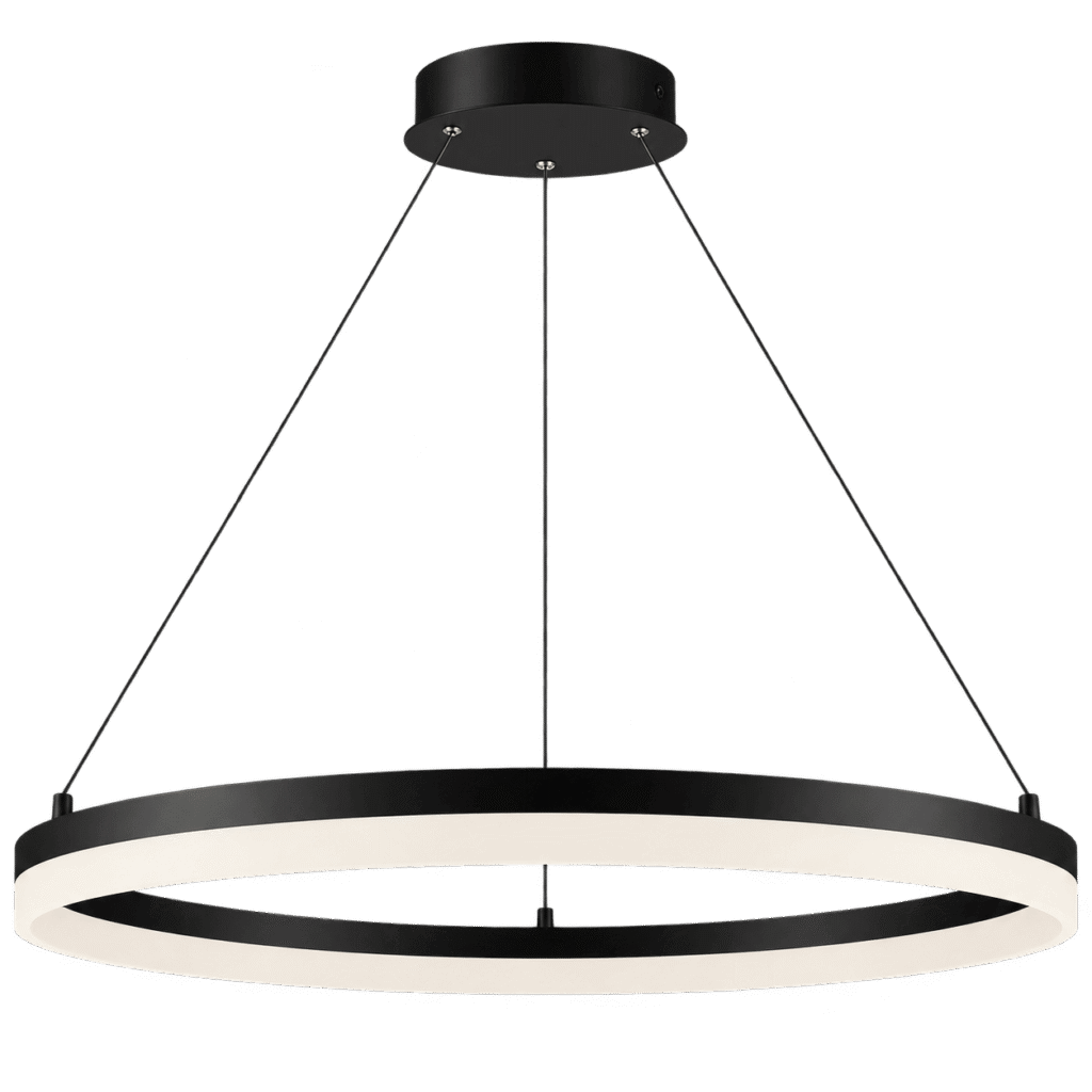 Lámpara Colgante LED Base Negra Tricolor