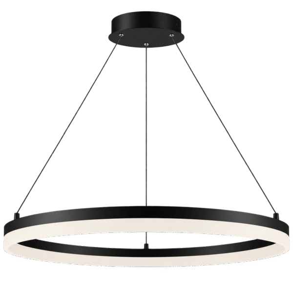 Lámpara Colgante LED Base Negra Tricolor