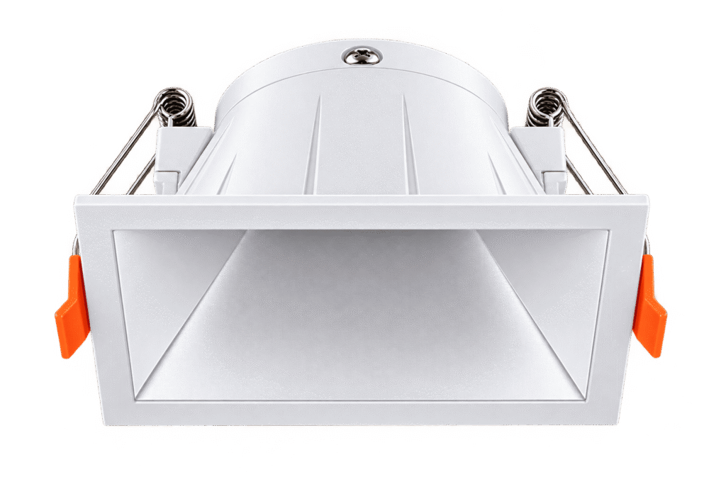 Lámpara Empotrar Cuadrada Elegante Blanca