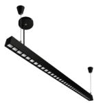 Lámpara Led Duo de Techo Negra