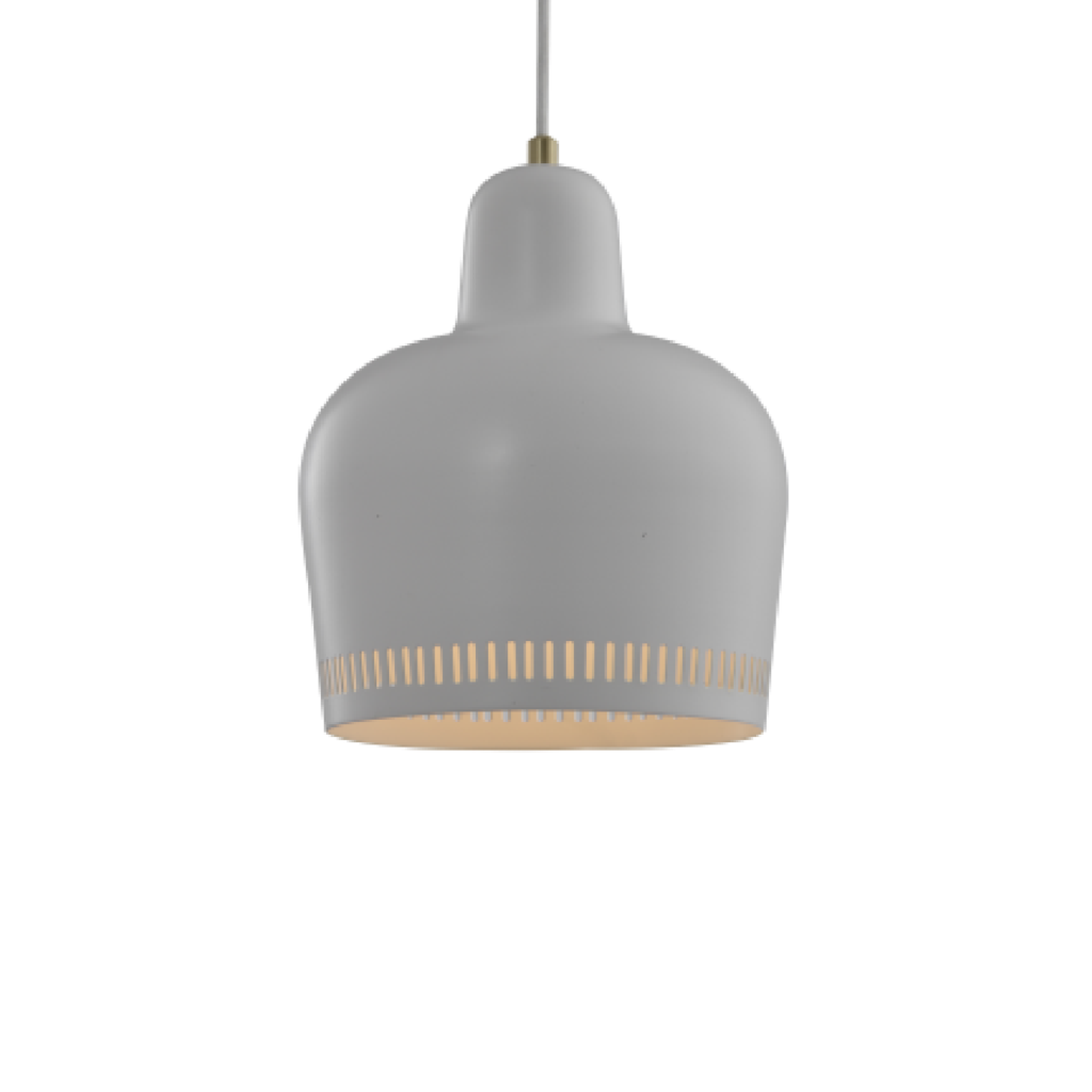 Luminaria Colgante Campana Blanca Elegante