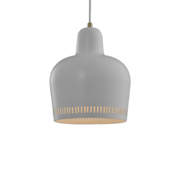 Luminaria Colgante Campana Blanca Elegante