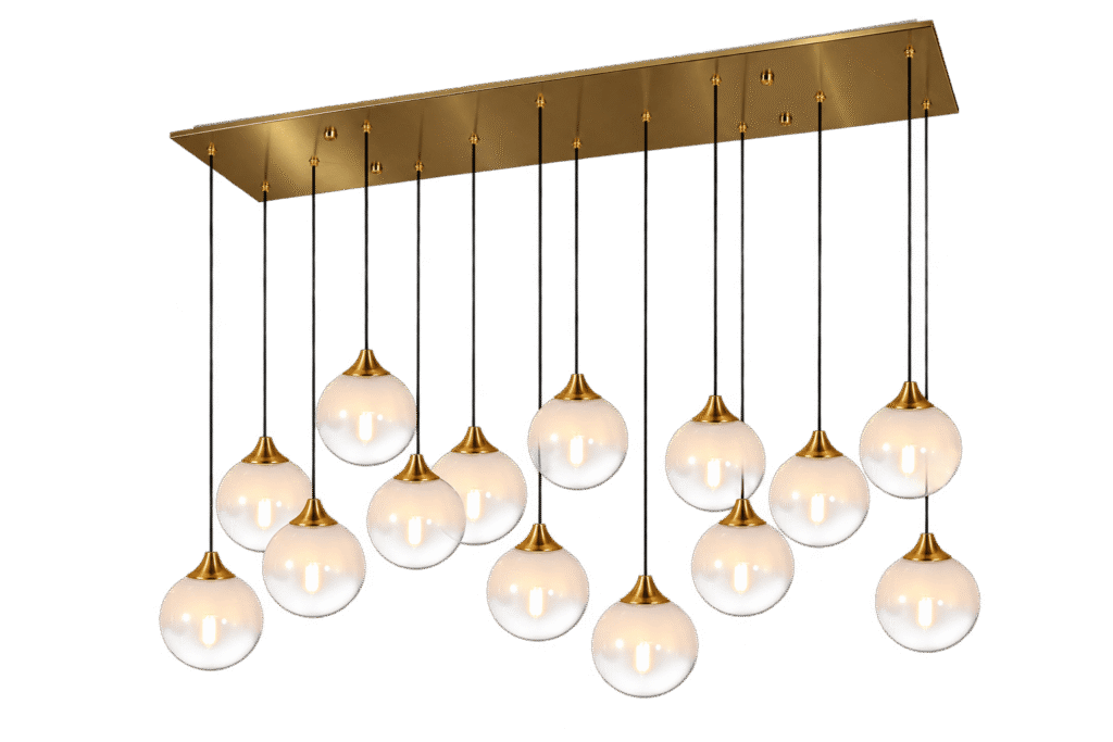 Luminaria Colgante Cobre Transparente