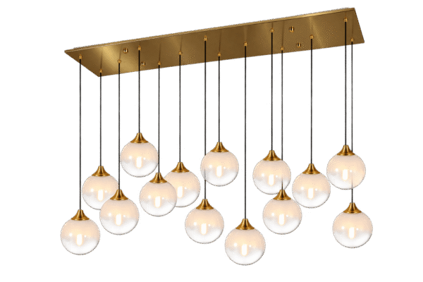Luminaria Colgante Cobre Transparente