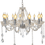 Luminaria Colgante Cristal Elegante 12L