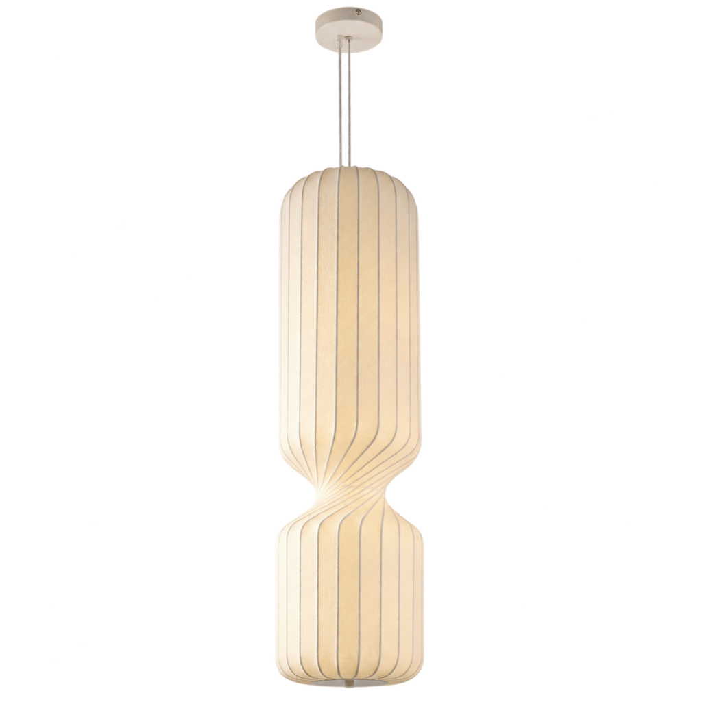 Luminaria Colgante LED Blanco Seda