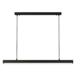 Luminaria Colgante LED Lineal Negro Mate