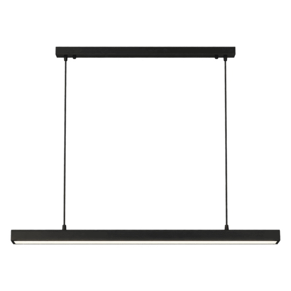 Luminaria Colgante LED Lineal Negro Mate