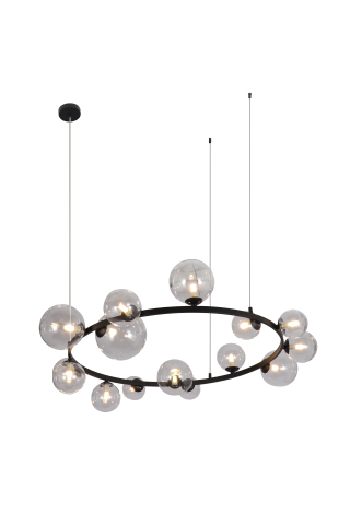 Luminaria Colgante Negra Mate Moderna