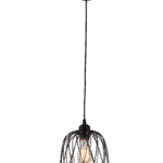 Luminaria Colgante Negro Mate Elegante