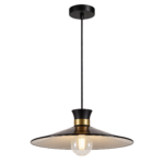 Luminaria Colgante Negro Mate Elegante