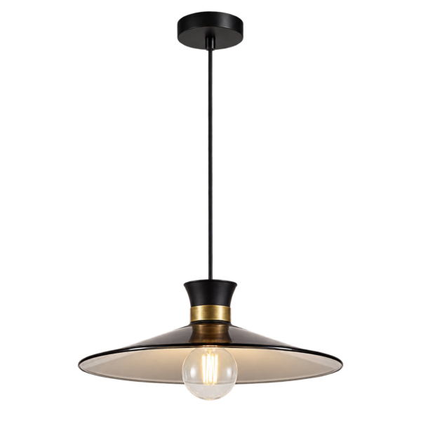 Luminaria Colgante Negro Mate Elegante