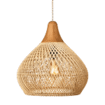 Luminaria Colgante Ratán Natural 40cm