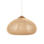 Luminaria Colgante Rattan Natural Elegante