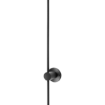 Luminaria LED negra para pared elegante