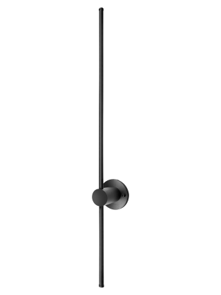 Luminaria LED negra para pared elegante
