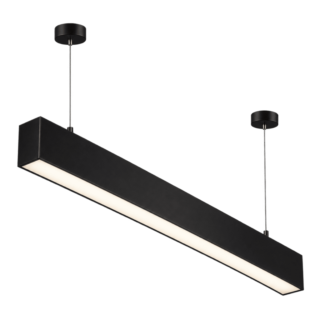 Luminaria Lineal Colgante Negra 36W