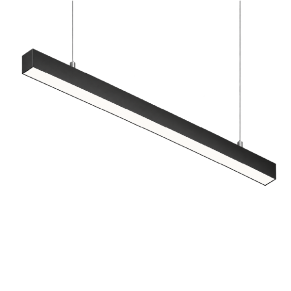 Luminaria Lineal LED Negra 20W Vecta