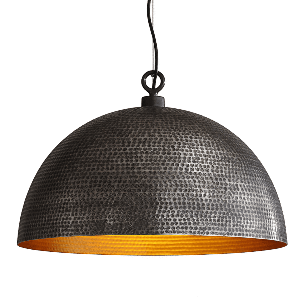 Luminaria colgante elegante negro dorado