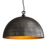 Luminaria colgante elegante negro dorado
