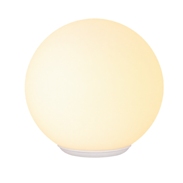 Luminaria de Mesa Elegante Dorada Blanca
