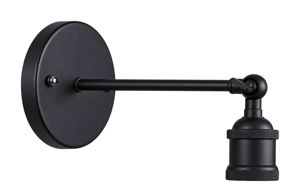 Luminaria de Pared Metal Negra Elegante