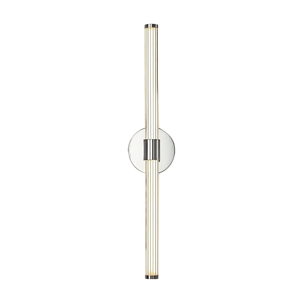 Luminaria de pared LED cromo elegante