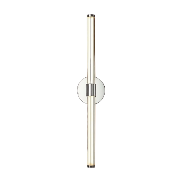 Luminaria de pared LED cromo elegante
